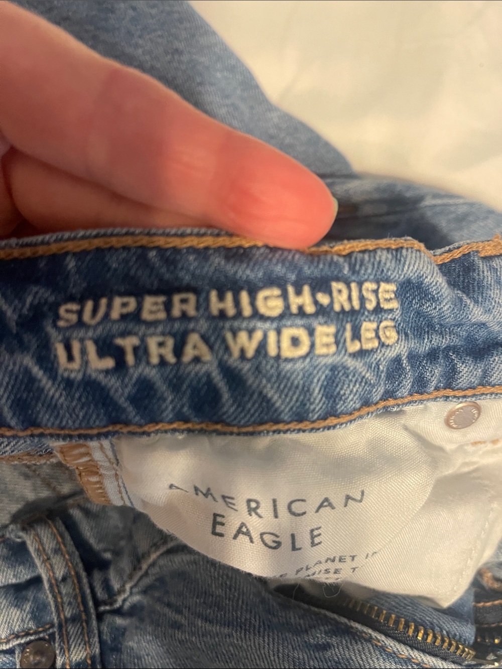 American Eagle Outfitters Light Blue Ultra Wide Leg Jeans